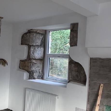 Interior skimming work in Anglesey
