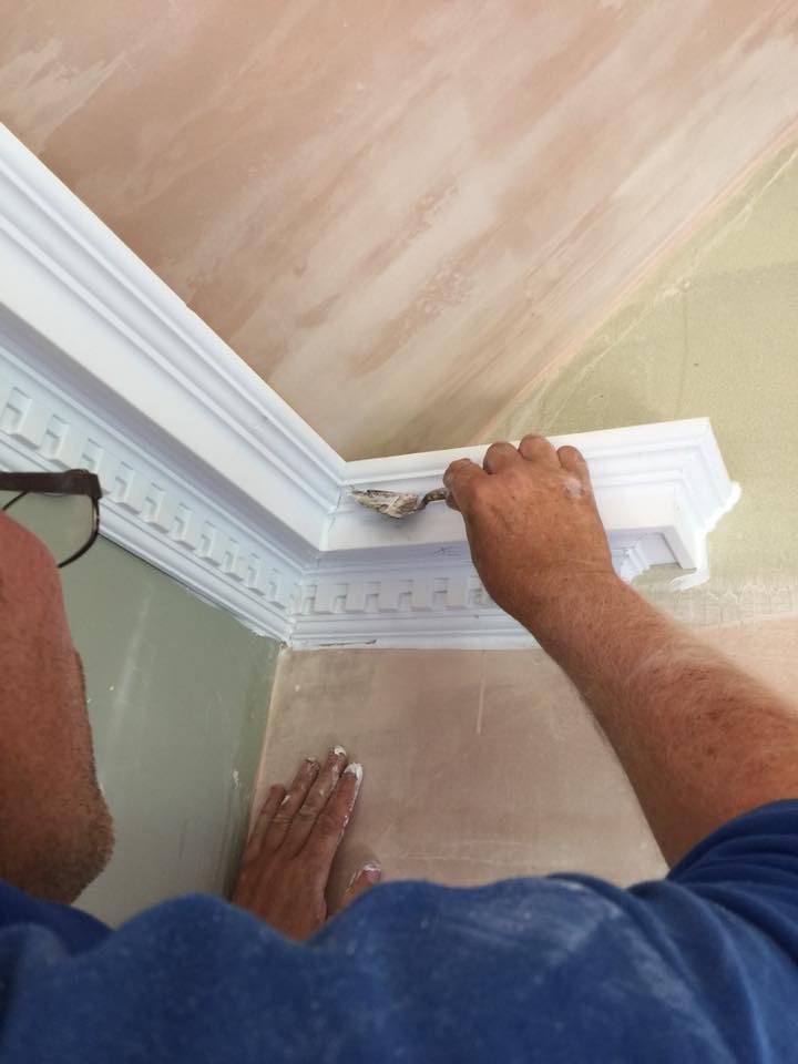 Specialist decorative cornice repair in Anglesey
